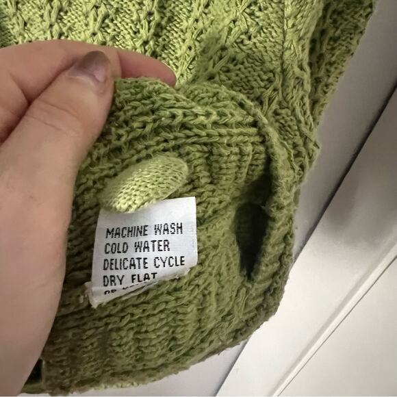 Cubix Green Button-Front Cardigan - Picture 6 of 7